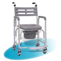 HC 2100 - FAUTEUIL DE DOUCHE A SIEGE PERCE A PETITES ROU...
