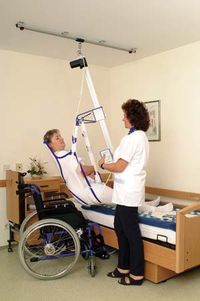 PM 100 - LEVE-PERSONNE FIXE AU PLAFOND SUR RAIL...