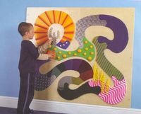 PANNEAU MURAL TACTILE - JOUET D'EVEIL...