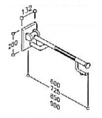 437 110 - BARRE D'APPUI RELEVABLE (TYPE ACCOUDOIR)...