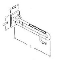 447 120 - BARRE D'APPUI RELEVABLE (TYPE ACCOUDOIR)...