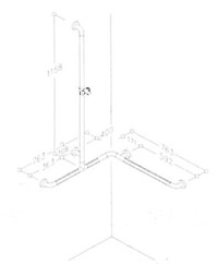 0487 210 - BARRE D'APPUI MODULAIRE FIXE...