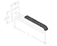 2957 410 - BARRE D'APPUI COUDE FIXE...