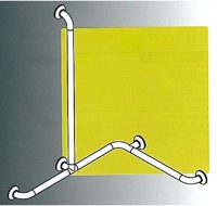 046400-BARRE DE DOUCHE-ANGLE 2 MURS - BARRE D'APPUI MODU...