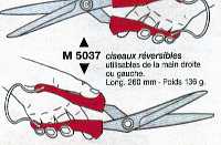 M 5037 - CISEAUX ERGONOMIQUES...