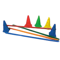 7074-PLOTS A TROUS ET JALONS - ACCESSOIRE DE GYMNASTIQUE...