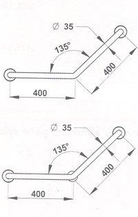 60529 - BARRE D'APPUI COUDE FIXE...