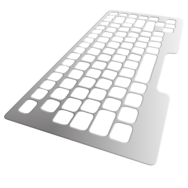 Guide doigt aluminium - Guide doigt pour clavier d'ordin...