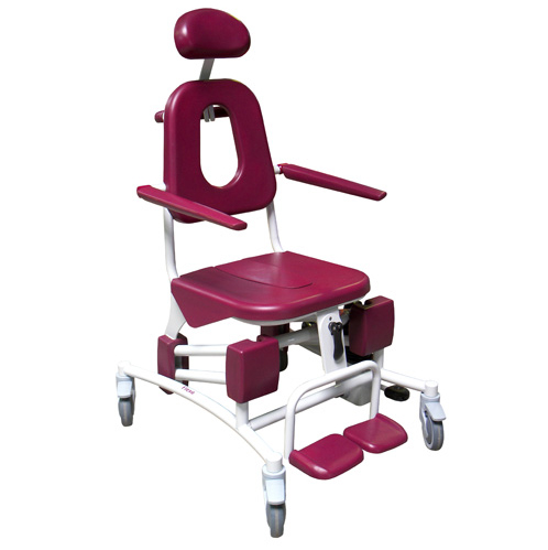 FLEXO - FAUTEUIL DE DOUCHE A SIEGE PERCE A PETITES ROUES...
