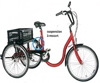 HEAN STABILO LOW-STEP ADULTE - TRICYCLE A DEUX ROUES ARR...