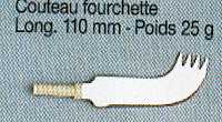 R 6040/KSN - COMBINE COUTEAU/FOURCHETTE...