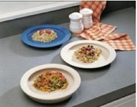 1011031 assiette � bord relev� Amara  - ASSIETTE A REBOR...