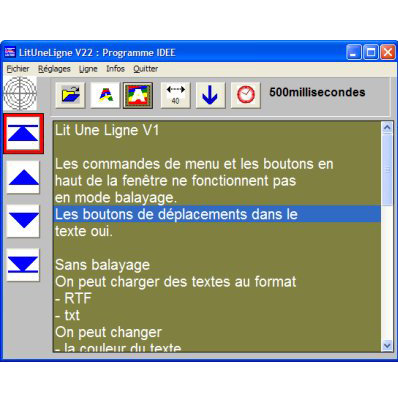 Lit une ligne - LOGICIEL DE LECTURE VOCALE...