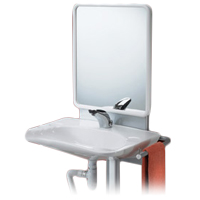 Support lavabo rglable avec miroir 052100 - Lavabo  ha...