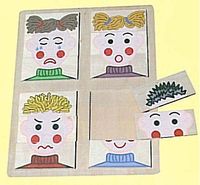PUZZLE 4 VISAGES - JEU DE REEDUCATION...