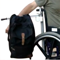 PORTE-SAC - SAC POUR FAUTEUIL ROULANT...