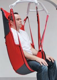 SANGLE DE LEVAGE AVEC TÊTIERE DEMI-LUNE ET JAMBIERES CON...