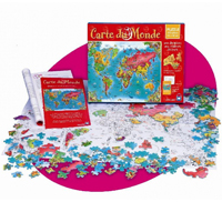 5052-CARTE DU MONDE - JEU DE CONSTRUCTION...