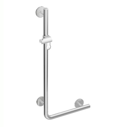 Barre de maintien coudée avec support de douche Warm Tou...