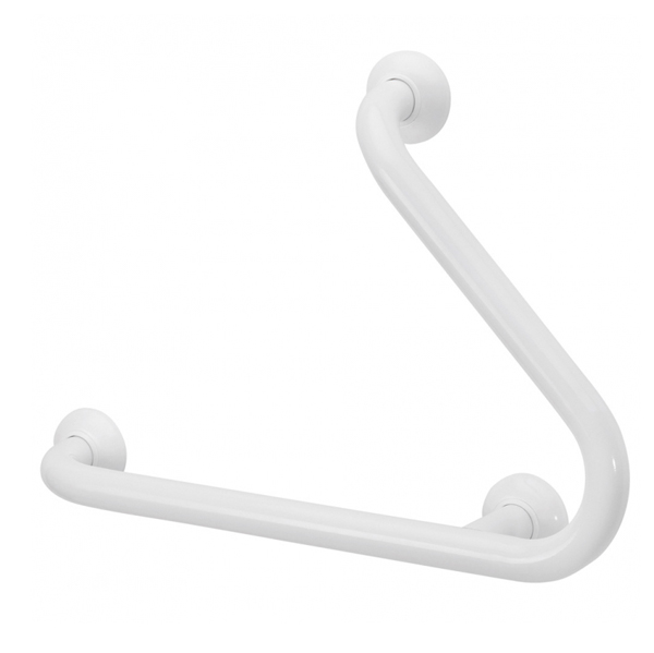 Barre coudée 45° Epoxy Blanc 049280 - Barre d'appui coud...