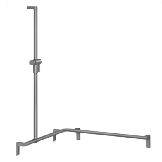 Main courante de douche 7486 076 - Barre d'appui modulai...