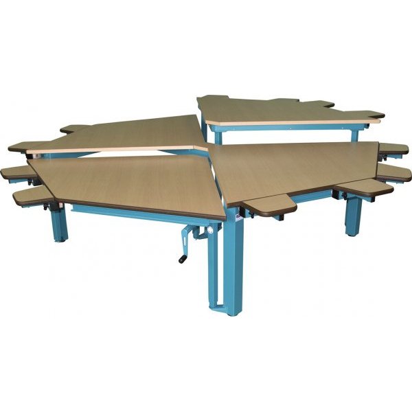 Table spécial multi HV octogonale - Table de travail à h...