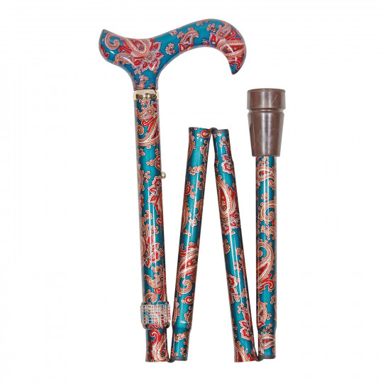 Derby réglable et pliante à motifs floraux - Canne...