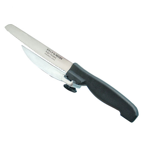 Couteau de cuisine avec guide de coupe