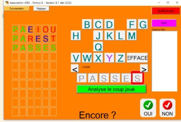 Motus 8 - Logiciel d'apprentissage...
