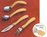 COUTEAU ERGONOMIQUE POUR ADULTES 5639 - JEU DE COUVERTS...