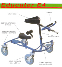 EDUCATOR E4 GRANDE TAILLE - DEAMBULATEUR AVEC ASSISE...