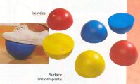 DEMI-SPHÈRES LESTÉES 352 - APPAREIL D'EXERCICE D'EQUILIB...
