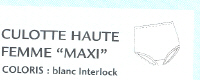 Culotte haute femme Maxi - CULOTTE...