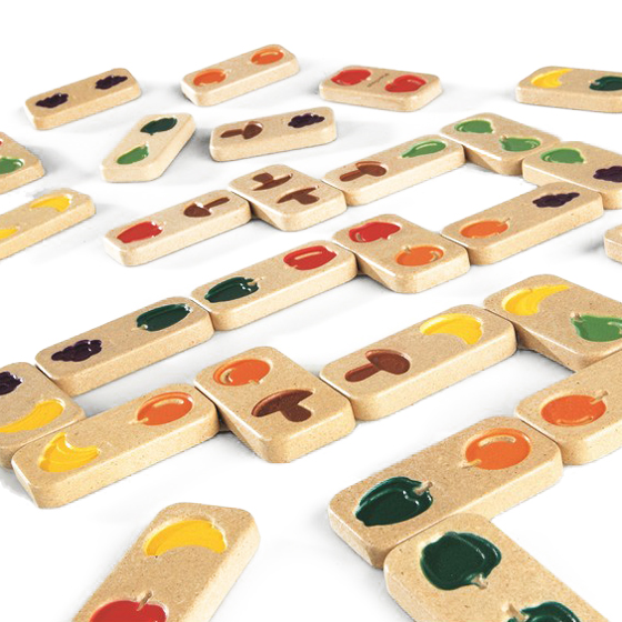 Dominos relief fruits et légumes - Jeu de société...