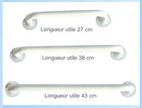 BARRE D'APPUI MURALE ACIER - BARRE D'APPUI DROITE F...