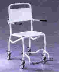 REF 1213 - FAUTEUIL DE DOUCHE A SIEGE PERCE A PETITES RO...