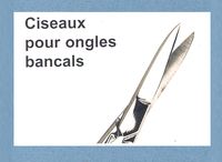 CISEAUX POUR ONGLES BANCALS - CISEAUX A ONGLES...