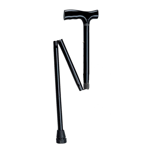 CANNE PLIANTE NOIRE - CANNE AVEC UN PIED...