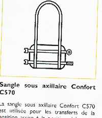 SANGLE LÈVE-MALADE / SOUS AUXILIAIRE CONFORT C 570 - ELE...