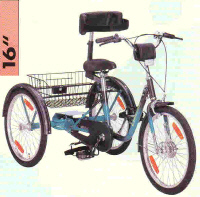 TRICYCLE 16 - TRICYCLE A DEUX ROUES ARRIERE PROPULSE PAR...