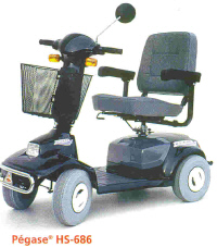 PEGASE HS-686 - SCOOTER A QUATRE ROUES...