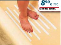 BANDES ANTIDERAPANTES - TAPIS DE DOUCHE...