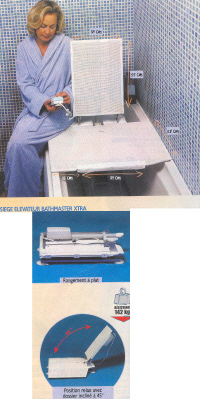 BATHMASTER XTRA - SIEGE DE BAIN ELEVATEUR ELECTRIQUE...