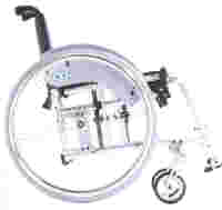 X1 - FAUTEUIL ROULANT MANUEL LEGER A CHASSIS PLIANT...