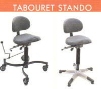 TABOURET STANDO 03880 - TABOURET A ASSISE INCLINABLE (AS...