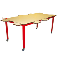 TABLE 4 PIEDS SPECIAL HV6 - TABLE DE TRAVAIL A HAUTEUR R...