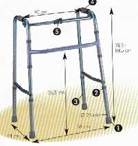 MAESTRIA P 408 - CADRE DE MARCHE (DEAMBULATEUR SANS ROUE...