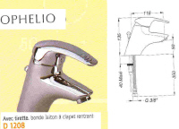 MITIGEUR MONOTROU - OPHÉLIO - D 1208 - - MITIGEUR...