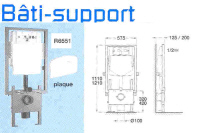 R6551AC - BATI SUPPORT AU TOILETTE...