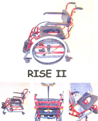 RISE 2 - FAUTEUIL DE DOUCHE A SIEGE PERCE A GRANDES ROUE...